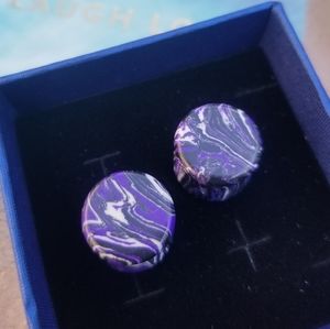 Purple Swirl Malachite Stone Plugs